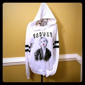 Marilyn Monroe lightweight hooded sweatshirt.